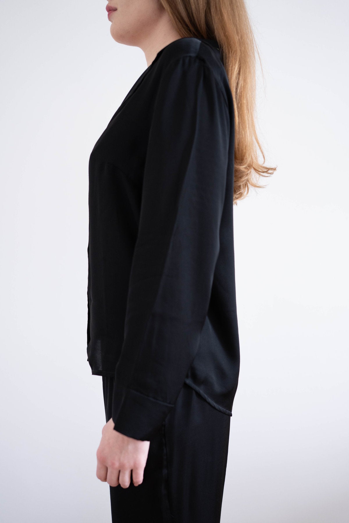 Pyžamový set košile a kalhoty — Black