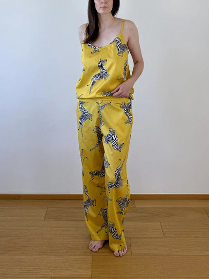 Set na spaní tílko a kalhoty — Gold Zebra
