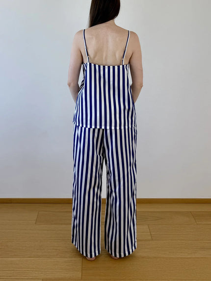 Pyžamové kalhoty dámské — Navy Stripes