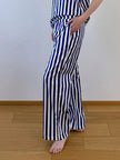 Pyžamové kalhoty dámské — Navy Stripes