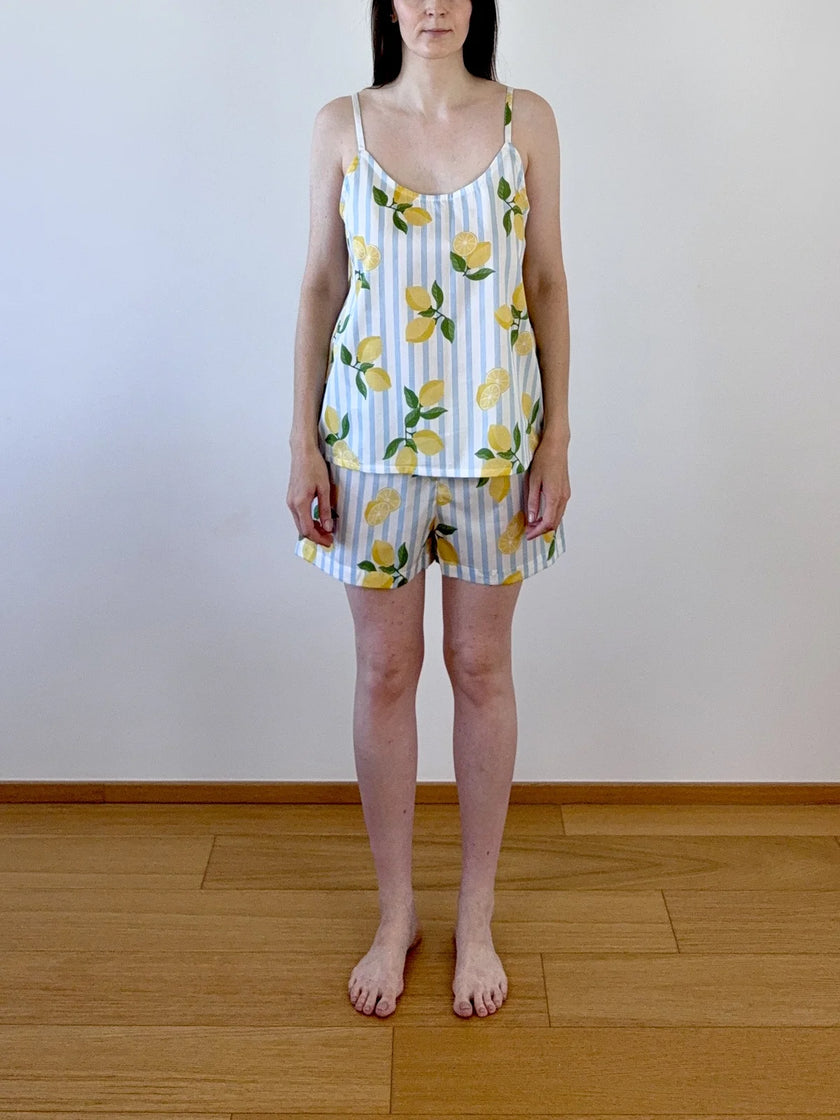 Tílko na spaní — Lemon Stripes