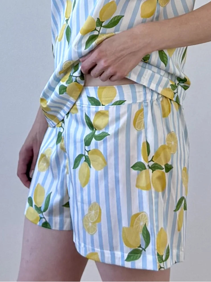 Tílko na spaní — Lemon Stripes