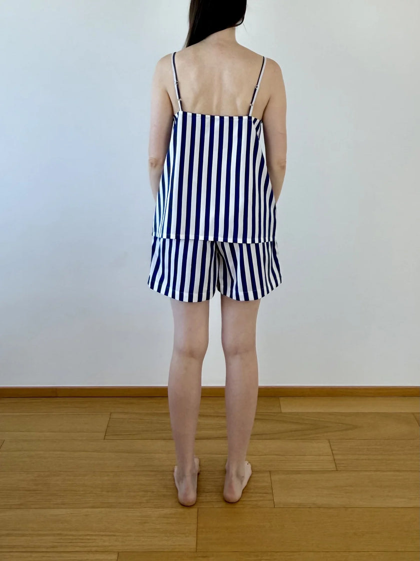 Tílko na spaní — Navy Stripes