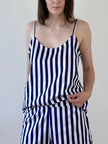 Tílko na spaní — Navy Stripes