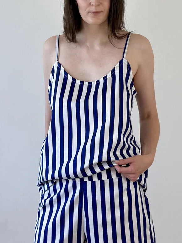 Tílko na spaní — Navy Stripes