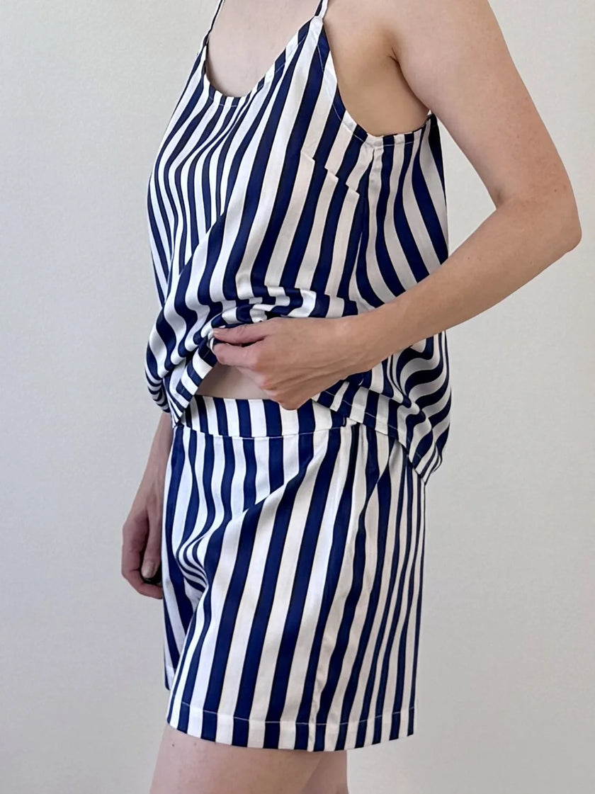 Tílko na spaní — Navy Stripes