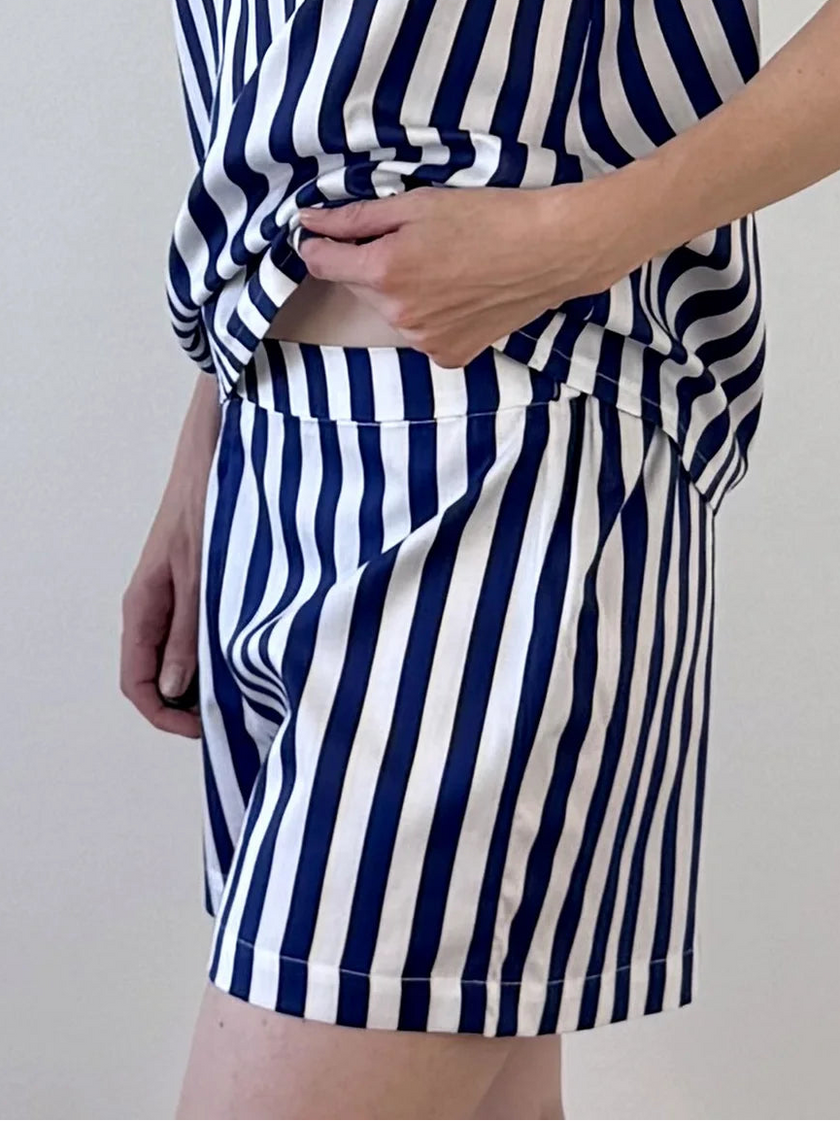 Kraťasy na spaní — Navy Stripes