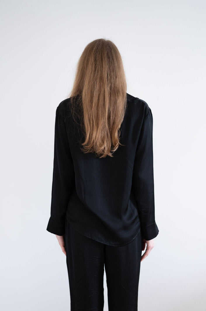 Pyžamová košile dámská — Black